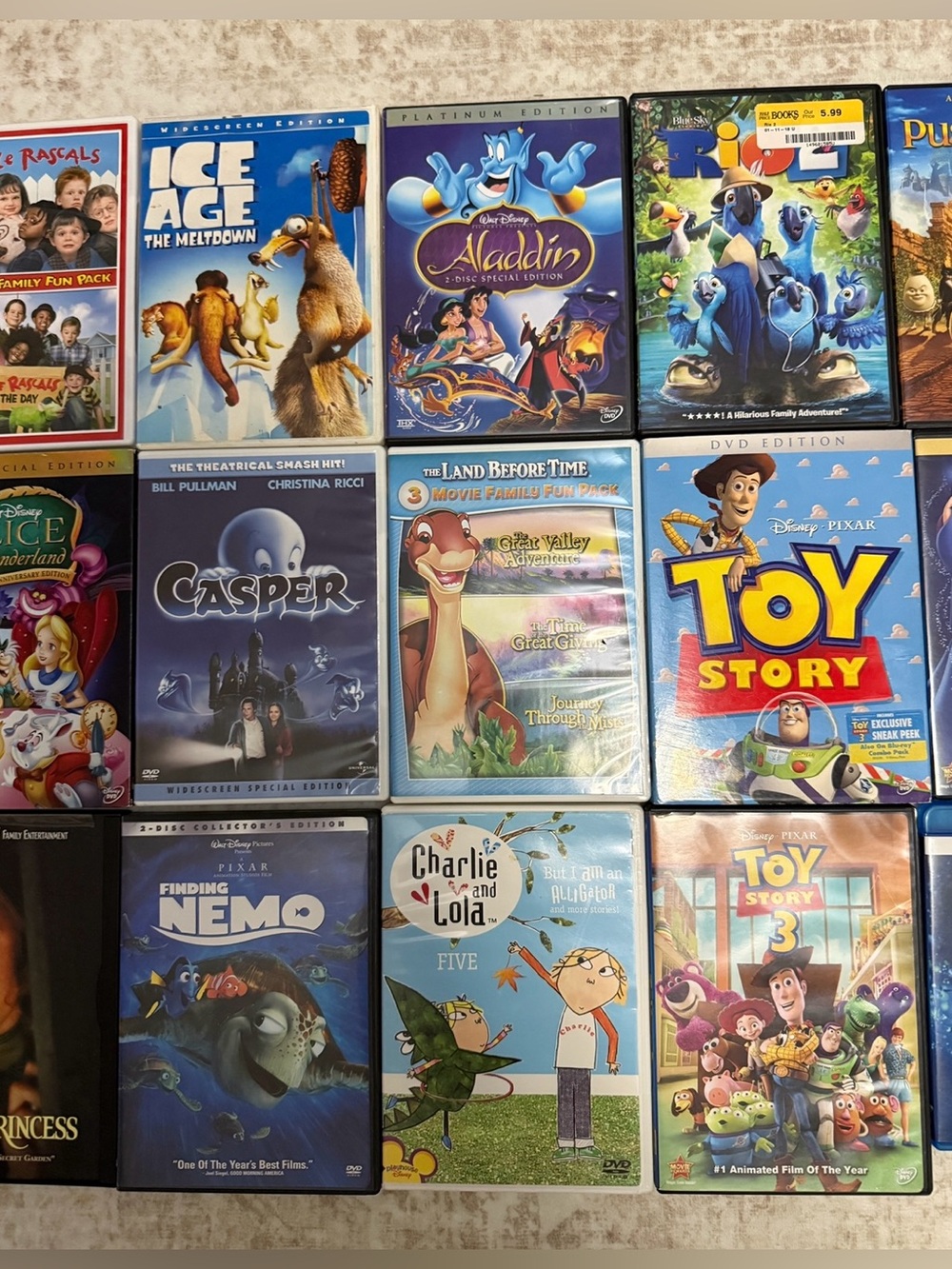 Assorted Kids' Animated Movie DVD Lot & Blu Ray - Picture 3 of 4